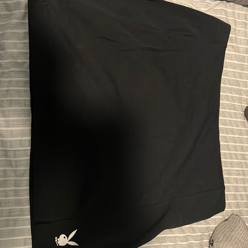 Black playboy skirt